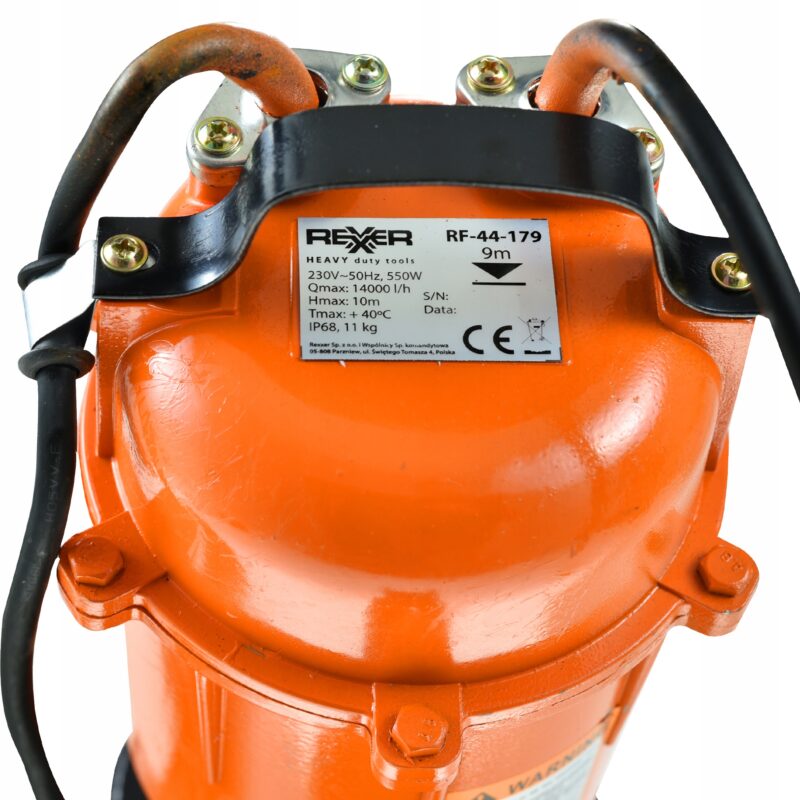 Pompa do wody brudnej 0,55kW + pływak - obrazek 5
