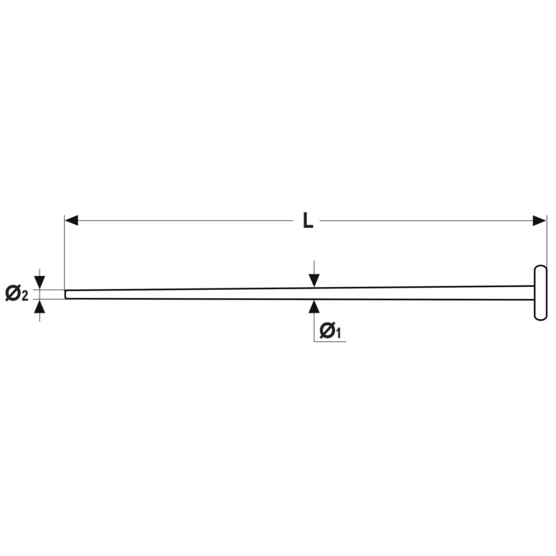Trzonek z uchwytem T-kształtnym 100 cm - obrazek 4