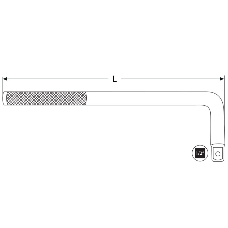Pokrętło fajkowe 1/2" 250 mm - obrazek 4