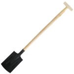 Szpadel hartowany, drewniany trzonek 115 cm - obrazek 2