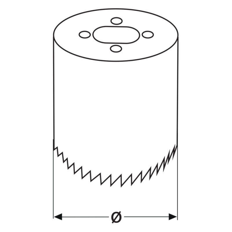 Otwornica bi-metalowa 60 mm - obrazek 5