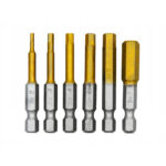 Zestaw końcówek wkrętakowych 1/4" Hex 2-8 mm, 50 mm, 6 sztuk