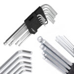 Klucze imbusowe długie z kulką 1,5-10 mm 9 sztuk