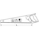 Piła płatnica 500 mm 7 TPI Black Cut - obrazek 9