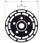 Tarcza diamentowa do szlifowania betonu, dwusegmentowa, 125 x 22,2 mm - obrazek 8