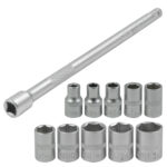 Klucze nasadowe + grzechotka 1/4" 12 elementów CRV - obrazek 4