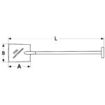 Szpadel hartowany, drewniany trzonek 115 cm - obrazek 3