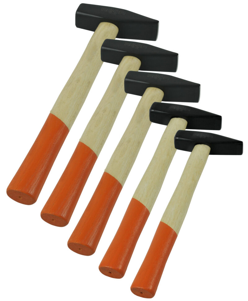 Zestaw młotków ślusarskich 5 szt. 300–1500 g, trzonek drewniany - obrazek 2
