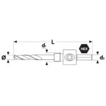 Uchwyt do otwornic bi-metalowych 14-30 mm HEX 13 mm - obrazek 5