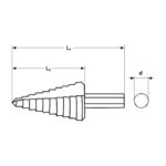 Wiertło stopniowe HSS powlekane tytanem 4-22 mm - obrazek 7