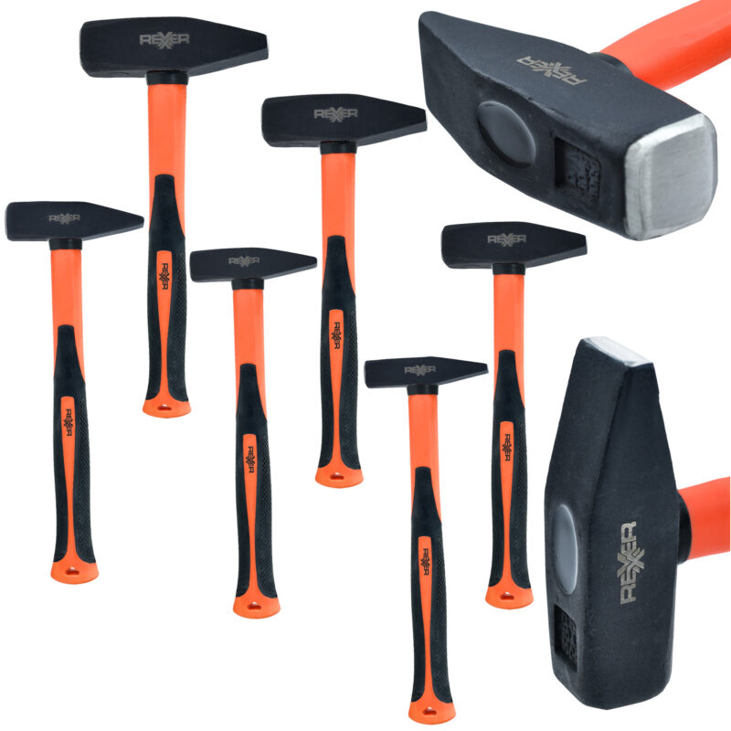Zestaw młotków ślusarskich 6 szt. 300–2000 g, trzonek z włókna szklanego - obrazek 7
