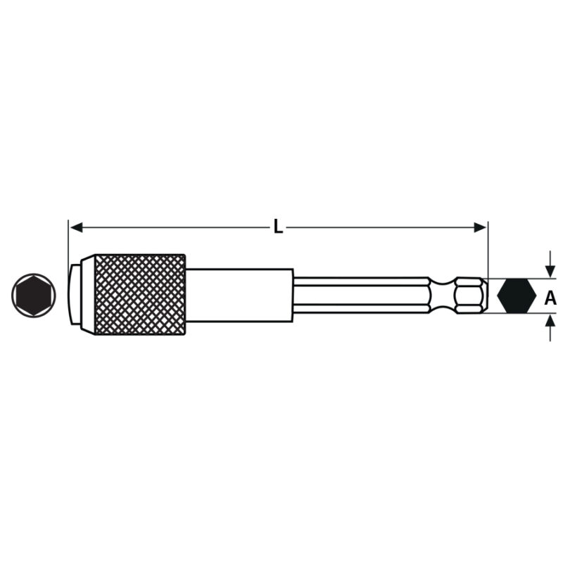 Uchwyt magnetyczny do końcówek wkrętakowych 1/4" - obrazek 5