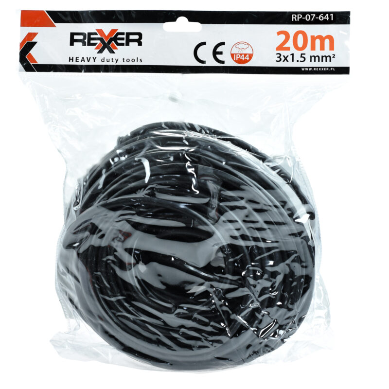 Przedłużacz budowlany 20 m 3x1,5 mm IP44 - obrazek 7