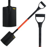 Szpadel hartowany, prosty, metalowy trzonek 125 cm