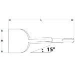 Dłuto płaskie podgięte SDS+ 75x165 mm - obrazek 4