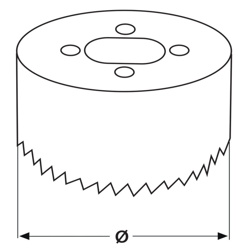 Otwornica bi-metalowa 110 mm - obrazek 5