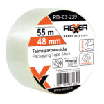 Taśma pakowa przeźroczysta cicha 48 mm x 55 m - obrazek 3
