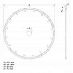 Tarcza diamentowa turbo 230 x 22,2 mm - obrazek 2