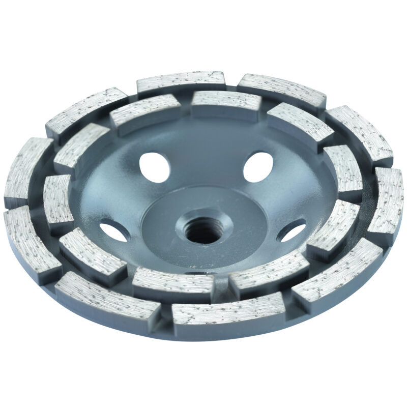 Tarcza diamentowa do szlifowania betonu, dwusegmentowa, 125 mm, M14 - obrazek 4