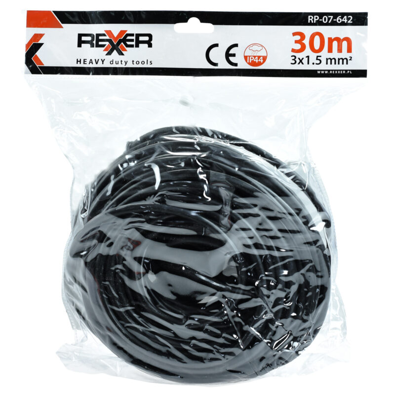 Przedłużacz budowlany 30 m 3x1,5 mm IP44 - obrazek 7