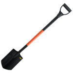 Szpadel hartowany, ostry, metalowy trzonek 125 cm - obrazek 2