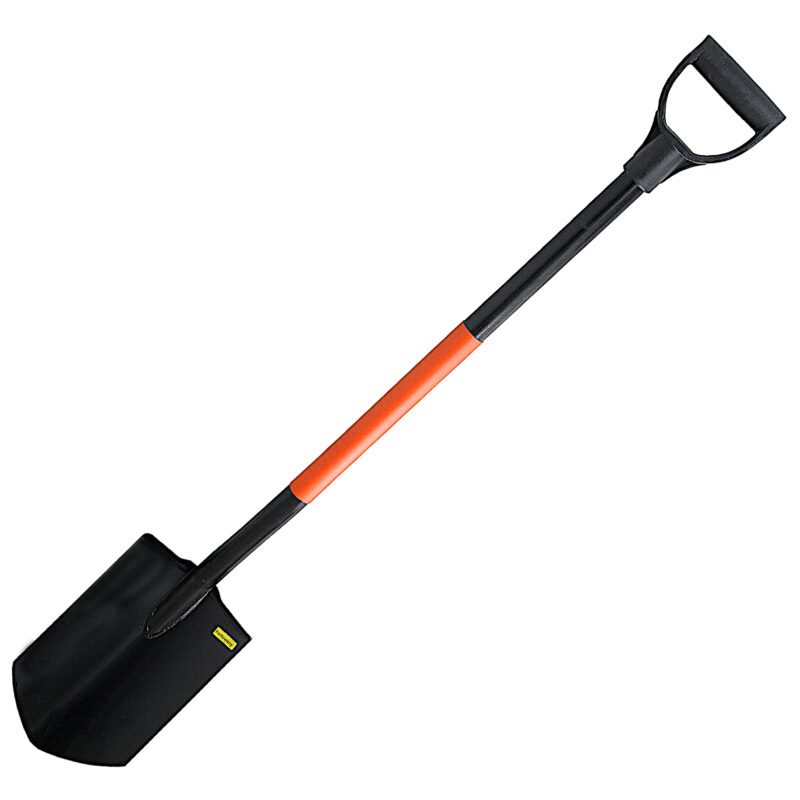Szpadel hartowany, ostry, metalowy trzonek 125 cm - obrazek 2