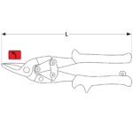 Nożyce do blachy lewe 250 mm CRV - obrazek 5
