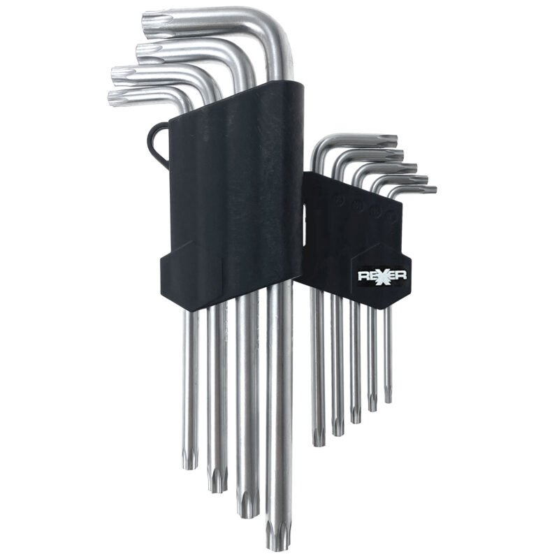Klucze Torx z otworem długie T10-T50 9 sztuk - obrazek 3