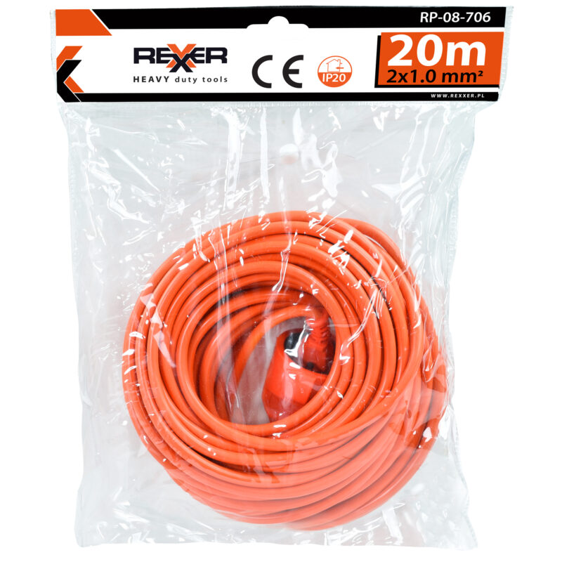 Przedłużacz Ogrodowy 20 m 2x1 mm IP20 - obrazek 5