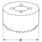 Otwornica bi-metalowa 121 mm - obrazek 5