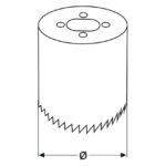 Otwornica bi-metalowa 57 mm - obrazek 5