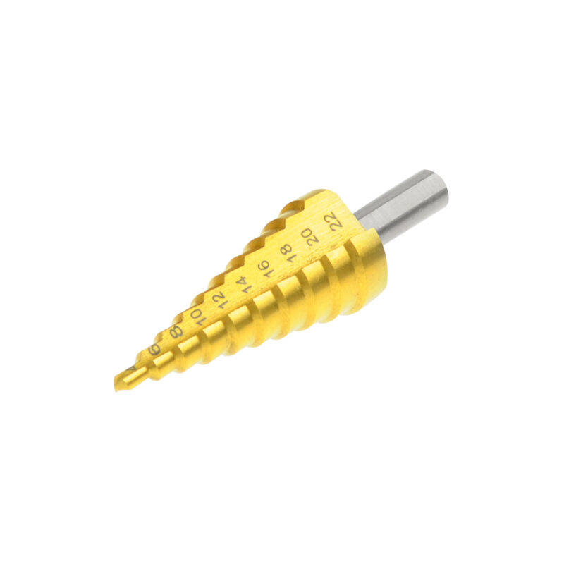 Wiertło stopniowe HSS powlekane tytanem 4-22 mm - obrazek 2