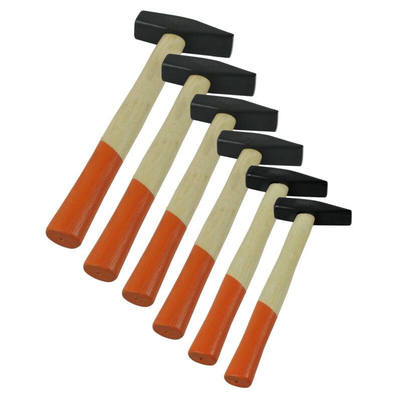 Zestaw młotków ślusarskich 6 szt. 300–2000 g, trzonek drewniany - obrazek 3
