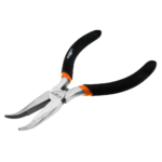 Szczypce wygięte wydłużone precyzyjne 130 mm