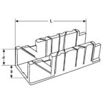 Skrzynka uciosowa 2.5" 250x65x60 mm - obrazek 3