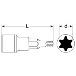 Nasadka Torx 1/2" T45 - obrazek 3