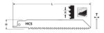 Brzeszczot do piły szablastej HCS, 228 x 19 x 1,2 mm, 2 sztuki - obrazek 7