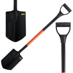 Szpadel hartowany, ostry, metalowy trzonek 125 cm