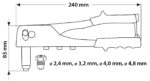 Nitownica do nitów aluminiowych 2.4, 3.2, 4.0, 4.8 mm - obrazek 7