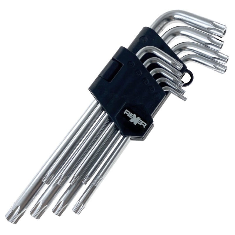 Klucze Torx z otworem długie T10-T50 9 sztuk - obrazek 2