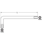 Klucze Torx z otworem długie T10-T50 9 sztuk - obrazek 5