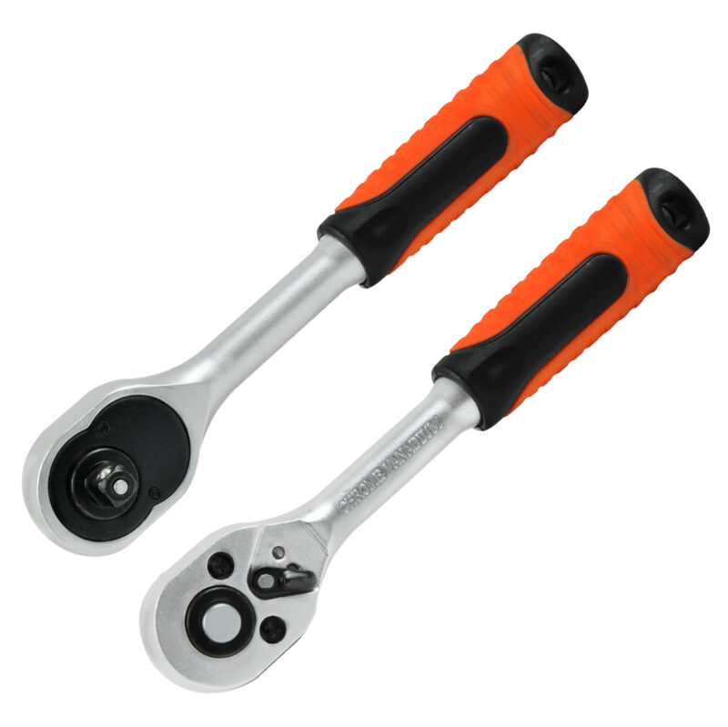 Klucze nasadowe + grzechotka 1/4" 12 elementów CRV - obrazek 3
