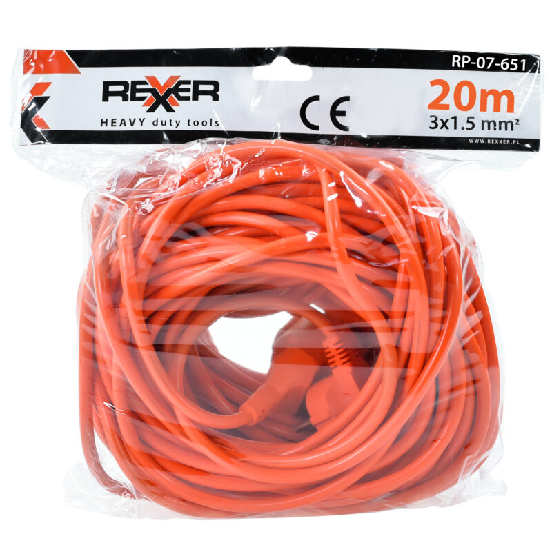 Przedłużacz ogrodowy 20 m 3x1,5 mm IP20 - obrazek 6