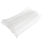 Opaski Zaciskowe 2.5x200 mm 100 Sztuk Białe