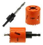 Otwornica bi-metalowa 44 mm + uchwyt do otwornic bi-metalowych 32-200 mm
