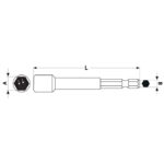 Nasadki magnetyczne Hex 1/4" 8 sztuk - obrazek 5