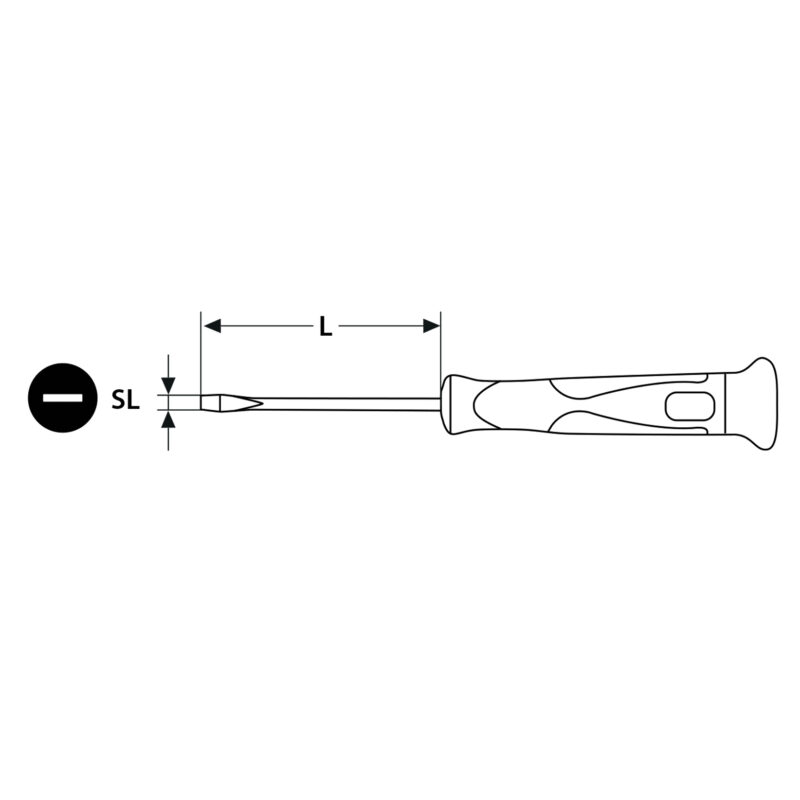 Wkrętak precyzyjny płaski 3.0x50 mm - obrazek 5