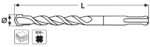 Wiertło do betonu SDS+ 7,0 x 160 mm - obrazek 3