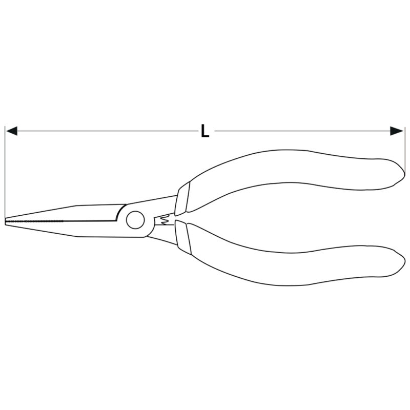 Szczypce półokrągłe precyzyjne 120 mm - obrazek 2