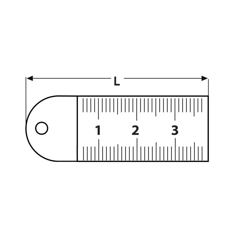 Przymiar liniowy INOX 300 mm - obrazek 6